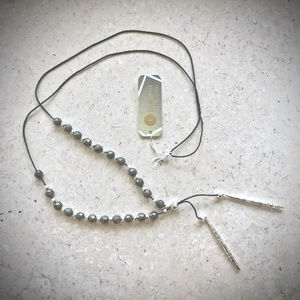 Gorjana NWT Power Gemstone Pyrite Lariat Necklace